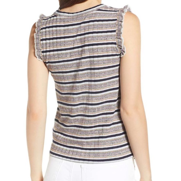 NWT Cupcakes & Cashmere Tank Riffled Size XL - Picture 3 of 4